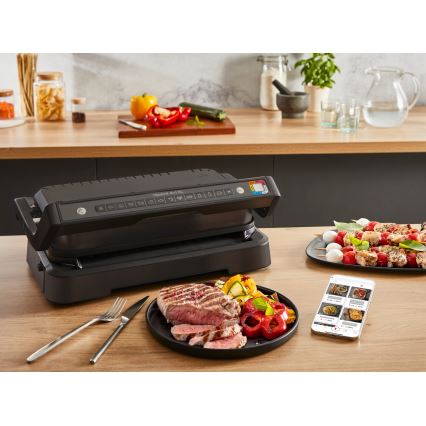 Tefal - Контактен грил OPTIGRILL 2200W/230V черен