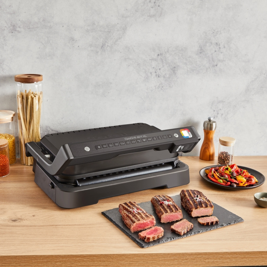 Tefal - Контактен грил OPTIGRILL 2200W/230V черен