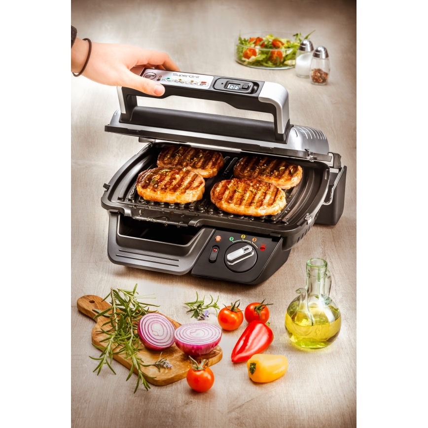 Tefal - Контактен грил SUPERGRILL 2000W/230V