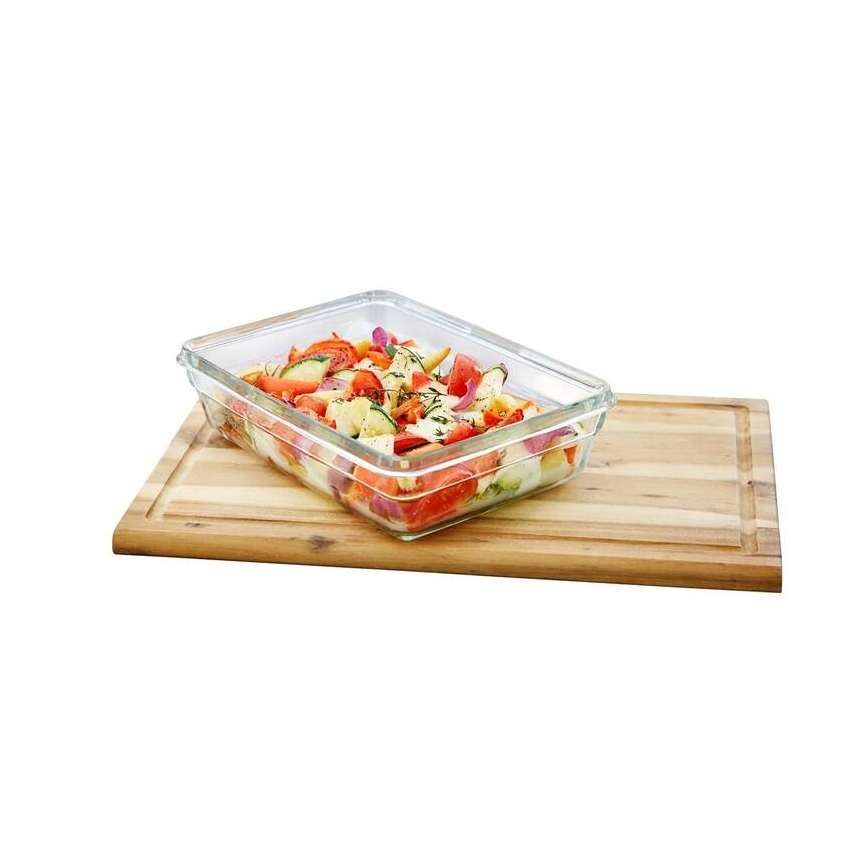 Tefal - Контейнер за храна 0,45 l MSEAL GLASS червен/стъкло