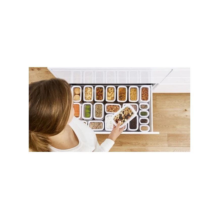 Tefal - Контейнер за храна 0,45 l OPTIMA бял/прозрачен