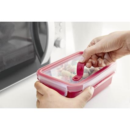 Tefal - Контейнер за храна 0,8 л MASTER SEAL MICRO червен