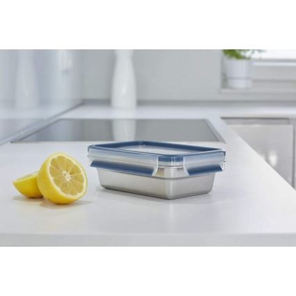 Tefal - Контейнер за храна 0,8 l MSEAL STEEL син/неръждаем