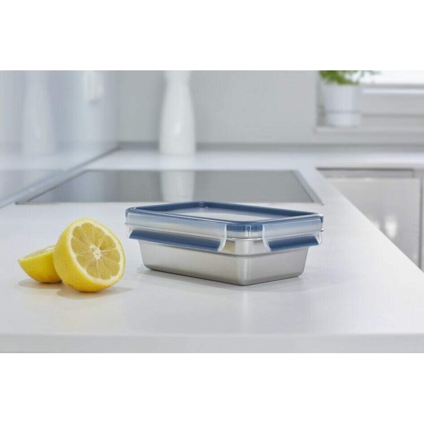 Tefal - Контейнер за храна 0,8 l MSEAL STEEL син/неръждаем