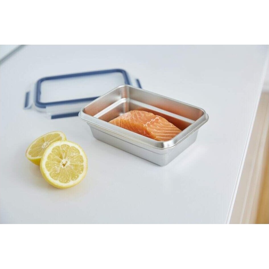 Tefal - Контейнер за храна 0,8 l MSEAL STEEL син/неръждаем