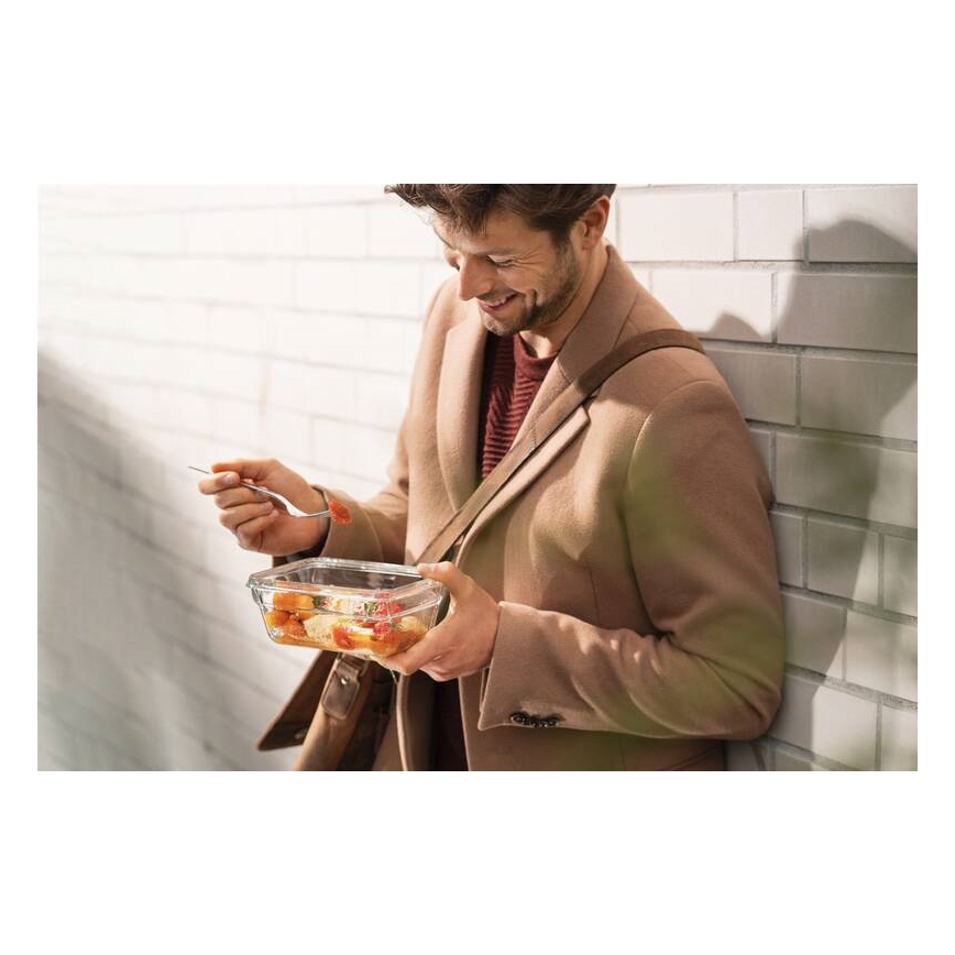 Tefal - Контейнер за храна 0,85 l MSEAL GLASS червен/стъкло