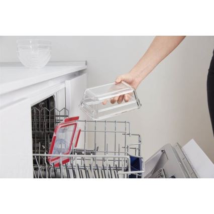 Tefal - Контейнер за храна 0,85 l MSEAL GLASS червен/стъкло