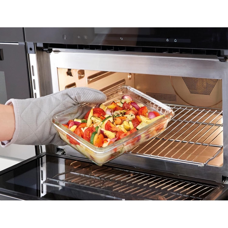 Tefal - Контейнер за храна 1,3 l MSEAL GLASS червен/стъкло