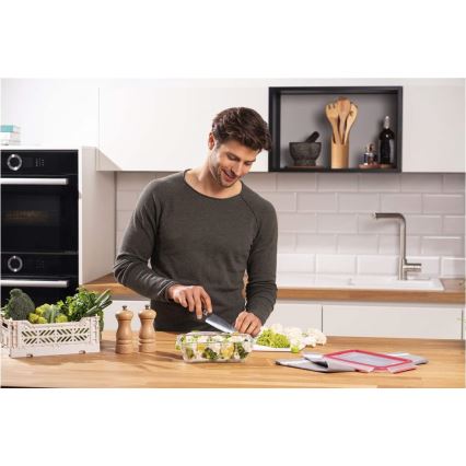 Tefal - Контейнер за храна 1,3 l MSEAL GLASS червен/стъкло