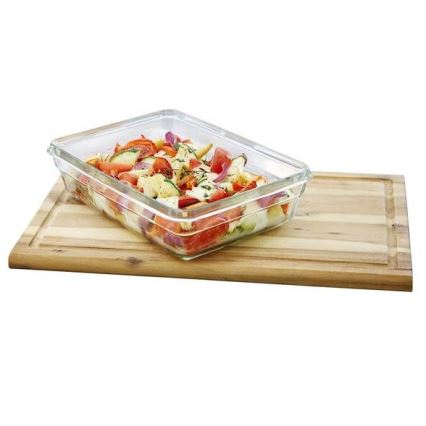 Tefal - Контейнер за храна 2 l MSEAL GLASS червен/стъкло