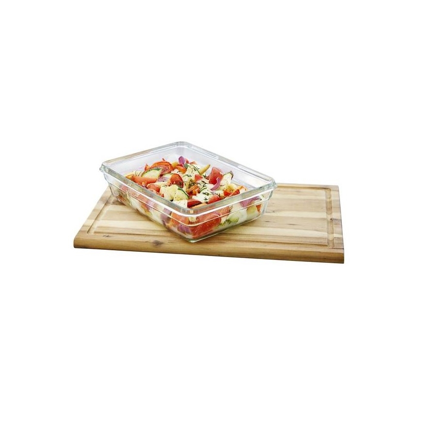 Tefal - Контейнер за храна 2 l MSEAL GLASS червен/стъкло