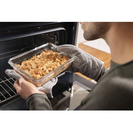 Tefal - Контейнер за храни 1,1 л MSEAL GLASS червен/стъкло