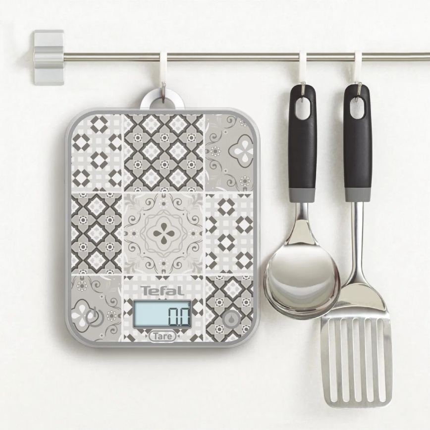 Tefal - Кухненска везна OPTISS 2xAAA бежов
