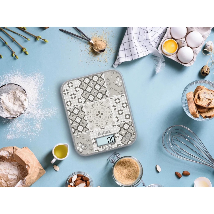 Tefal - Кухненска везна OPTISS 2xAAA бежов