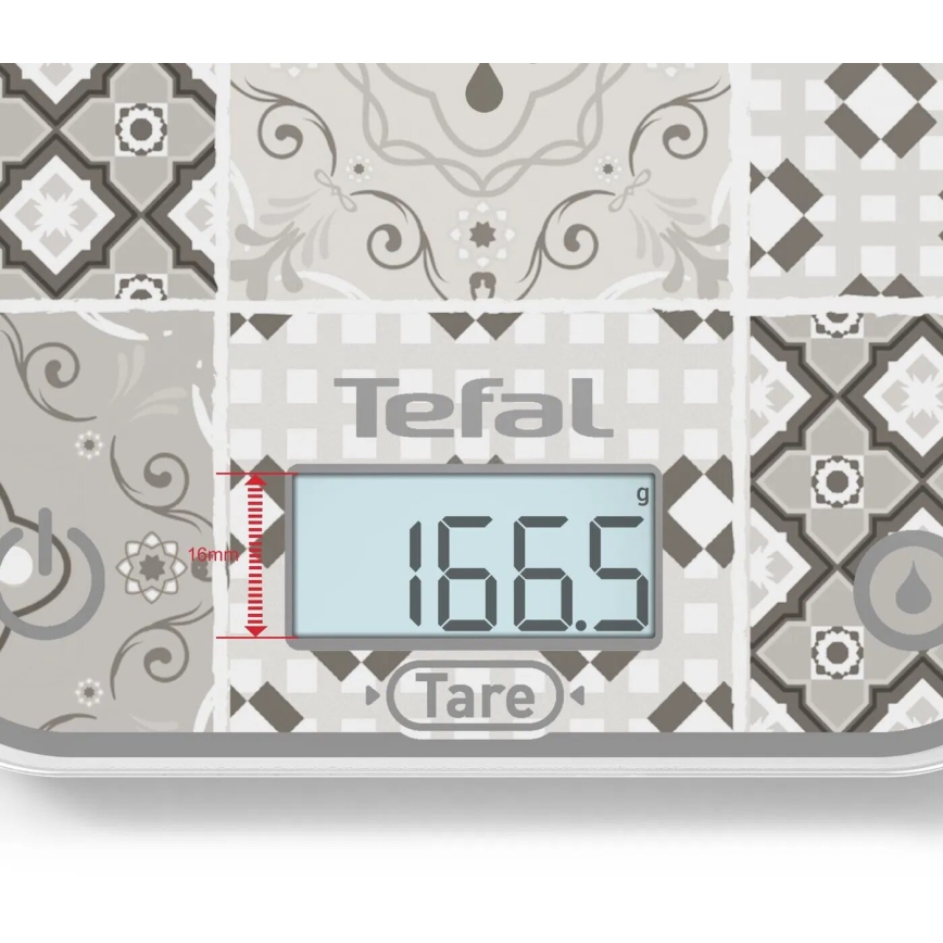 Tefal - Кухненска везна OPTISS 2xAAA бежов