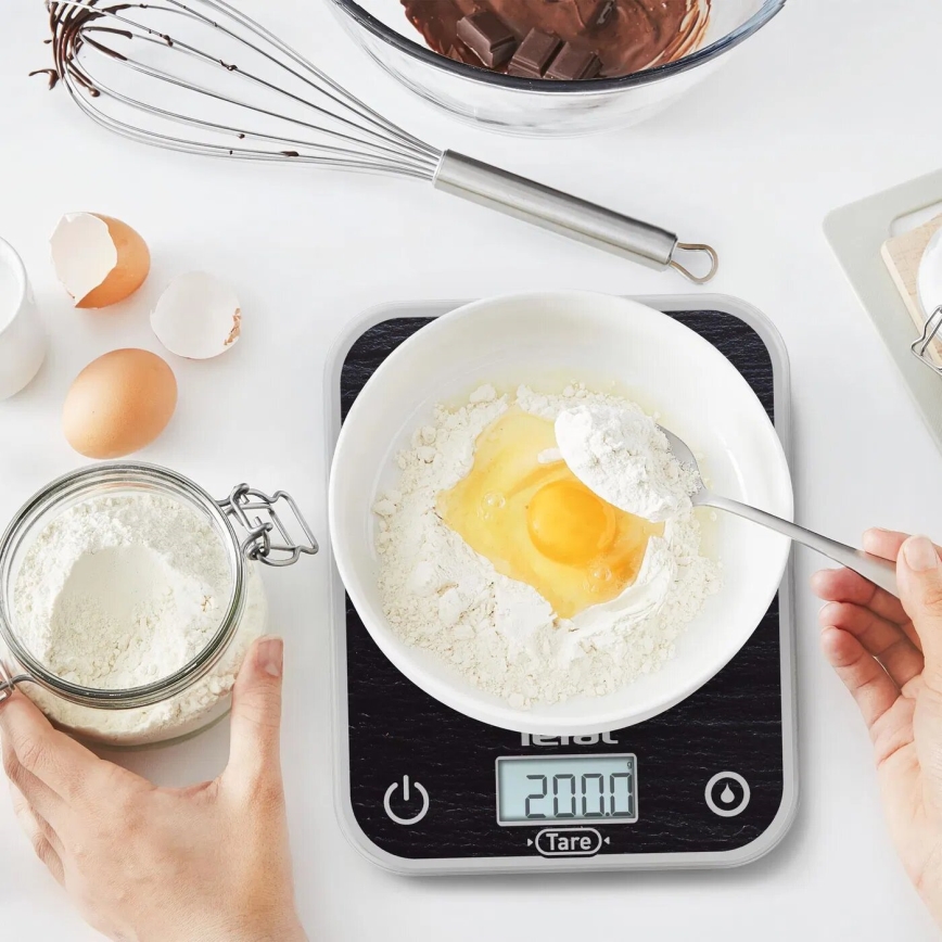 Tefal - Кухненска везна OPTISS 2xAAA черен