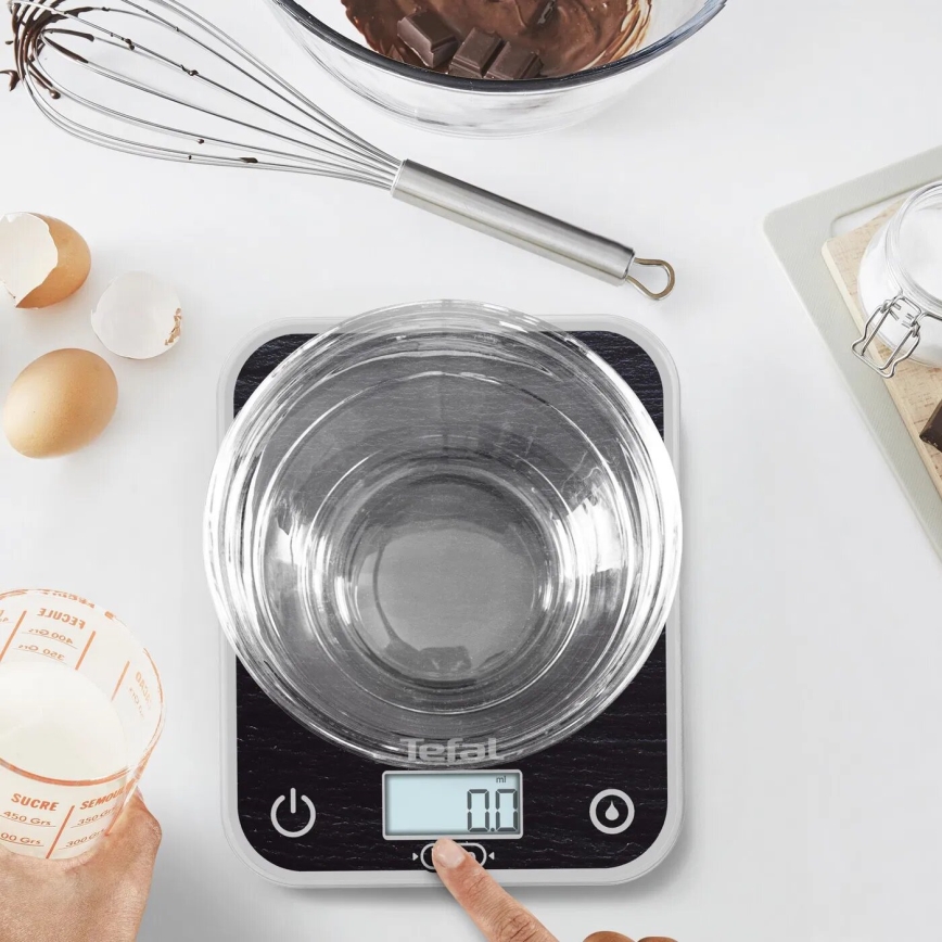 Tefal - Кухненска везна OPTISS 2xAAA черен