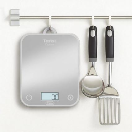 Tefal - Кухненска везна OPTISS 2xAAA сив