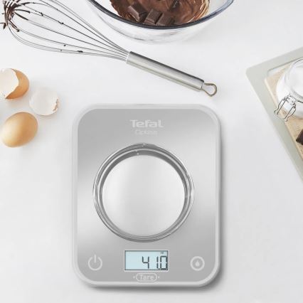 Tefal - Кухненска везна OPTISS 2xAAA сив