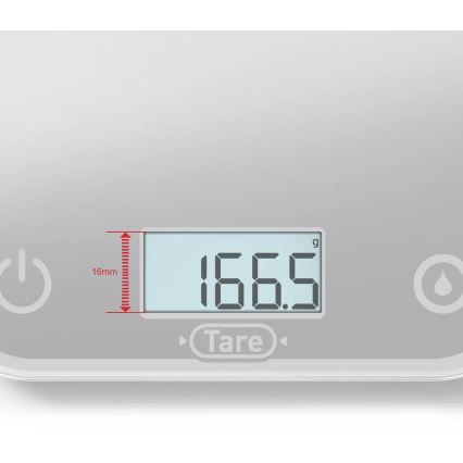 Tefal - Кухненска везна OPTISS 2xAAA сив