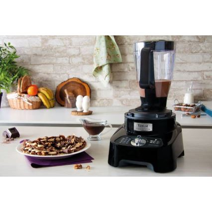 Tefal - Кухненски робот DOUBLE FORCE 1000W/230V черен