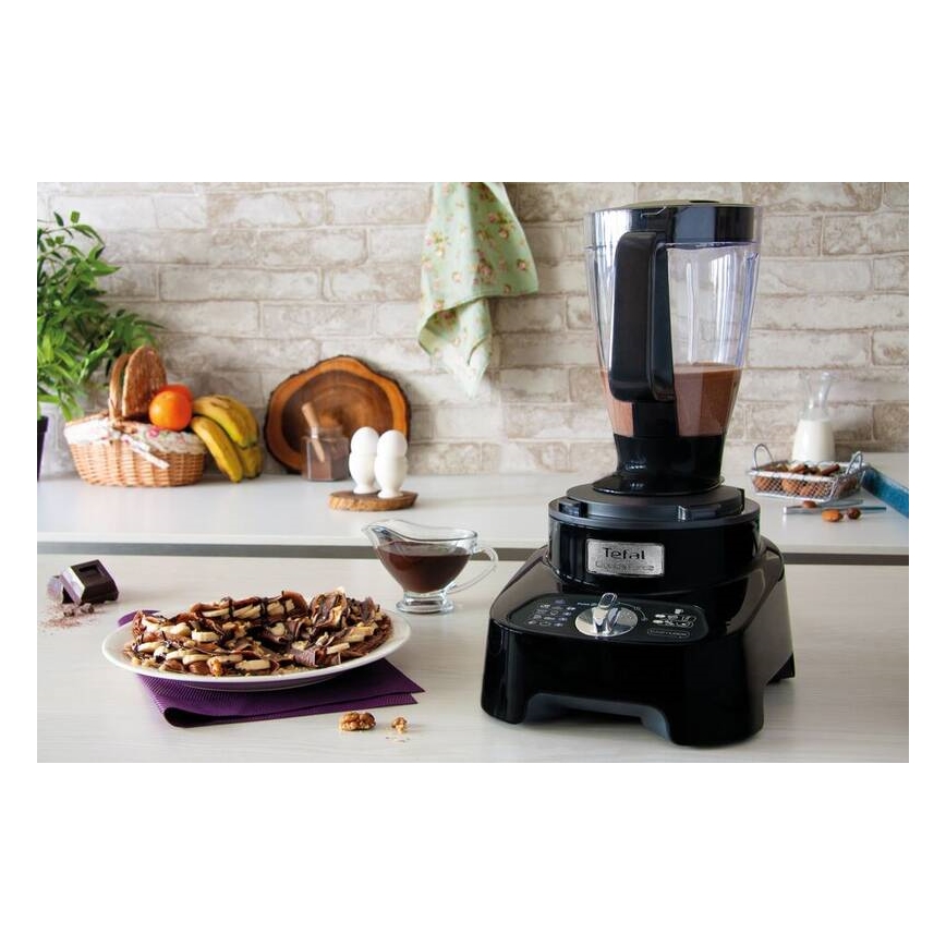 Tefal - Кухненски робот DOUBLE FORCE 1000W/230V черен