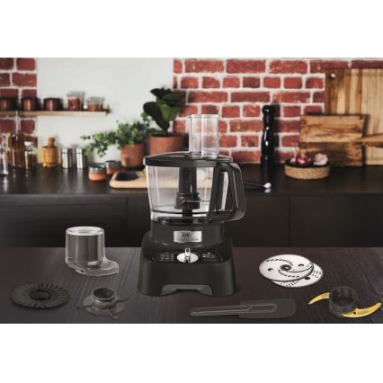 Tefal - Кухненски робот DOUBLE FORCE 1000W/230V черен