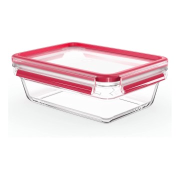 Tefal - Кутия за храна 1,3 л MSEAL GLASS червена/стъкло