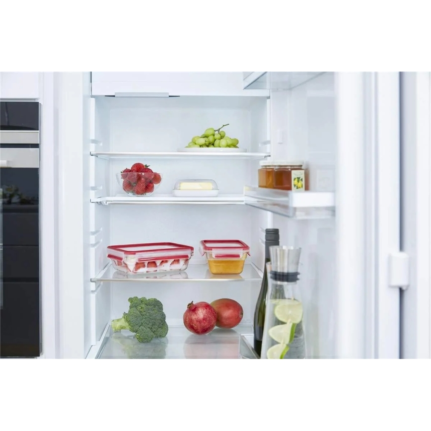 Tefal - Кутия за храна 1,3 л MSEAL GLASS червена/стъкло