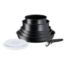 Tefal - Комплект готварски съдове 8 бр. INGENIO BLACK STONE
