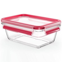 Tefal - Контейнер за храна 0,85 l MSEAL GLASS червен/стъкло