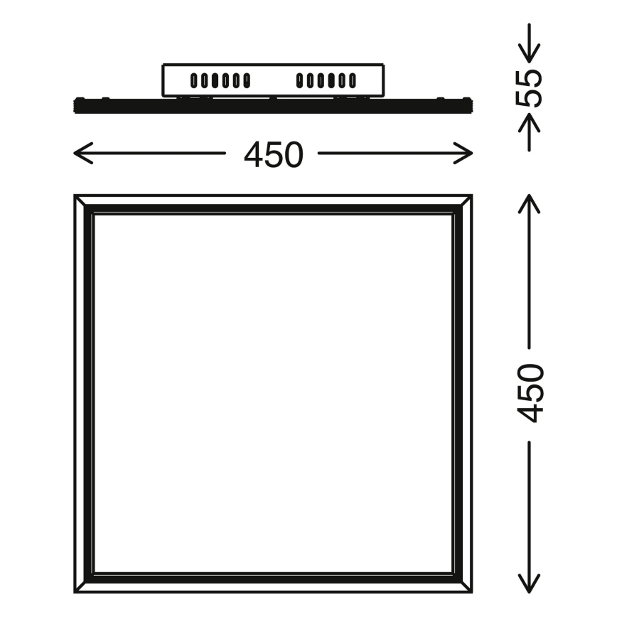 Telefunken 300906TF -LED Димируем панел LED/24W/230V + дистанционно 3000-6000K