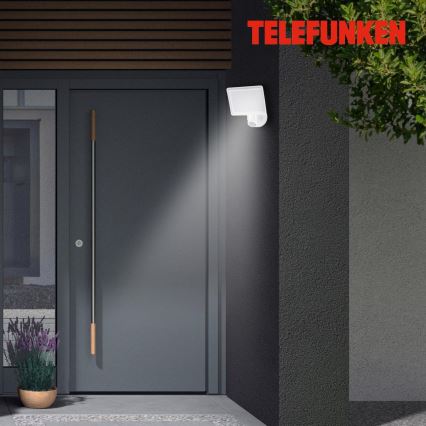 Telefunken 304406TF - LED външен стенен прожектор със сензор, 20W/230V, IP44