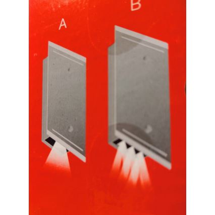Telefunken 307704TF - LED Екстериорен аплик 2xLED/3W/230V IP44 сребрист