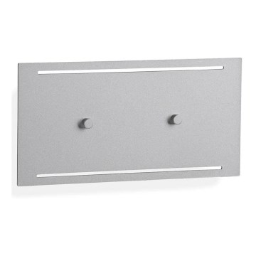 Telefunken 307804TF - LED Екстериорен аплик 2xLED/3,5W/230V IP44 сребрист
