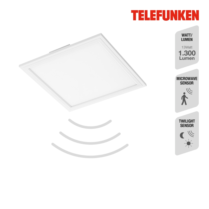 Telefunken 308606TF - LED Панел за повърхностен монтаж със сензор LED/13W/230V
