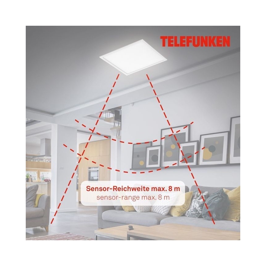 Telefunken 308806TF - LED Панел за повърхностен монтаж със сензор LED/25W/230V 4000K