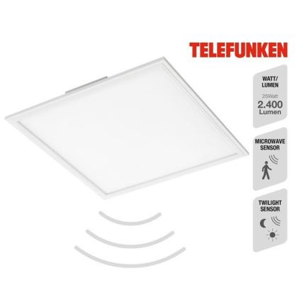 Telefunken 308806TF - LED Панел за повърхностен монтаж със сензор LED/25W/230V 4000K