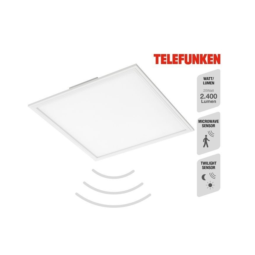 Telefunken 308806TF - LED Панел за повърхностен монтаж със сензор LED/25W/230V 4000K