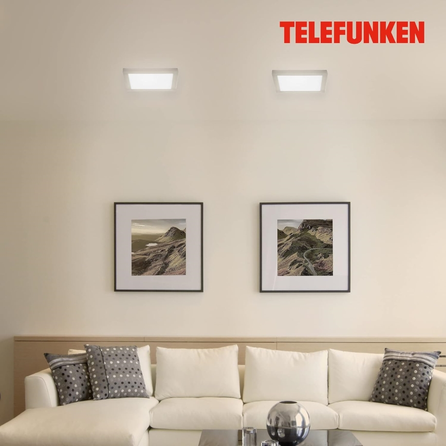 Telefunken 309602TF - LED RGBW Димируем плафон LED/18W/230V 2700-6500K Wi-Fi Tuya