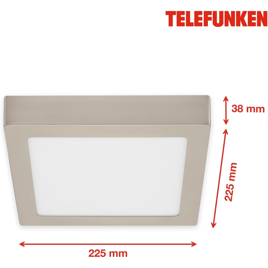 Telefunken 309602TF - LED RGBW Димируем плафон LED/18W/230V 2700-6500K Wi-Fi Tuya