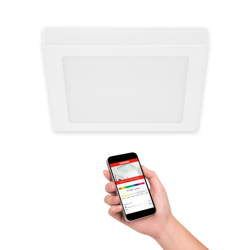 Telefunken 309606TF - LED RGBW Димируем плафон LED/18W/230V 2700-6500K Wi-Fi Tuya