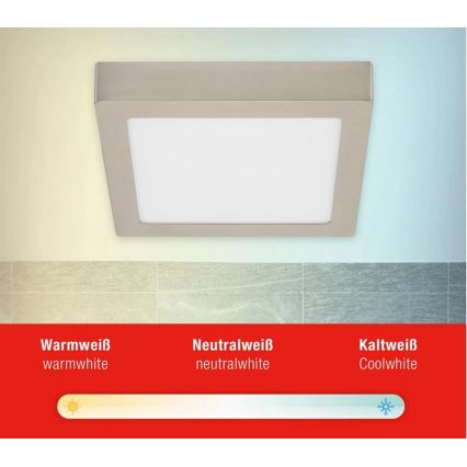 Telefunken 309702TF - LED RGB Димируем плафон LED/23W/230V 2700-6500 Wi-Fi Tuya матов хром