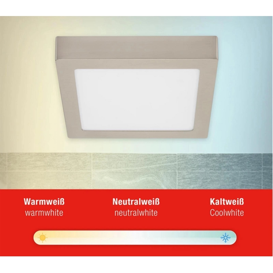 Telefunken 309702TF - LED RGB Димируем плафон LED/23W/230V 2700-6500 Wi-Fi Tuya матов хром