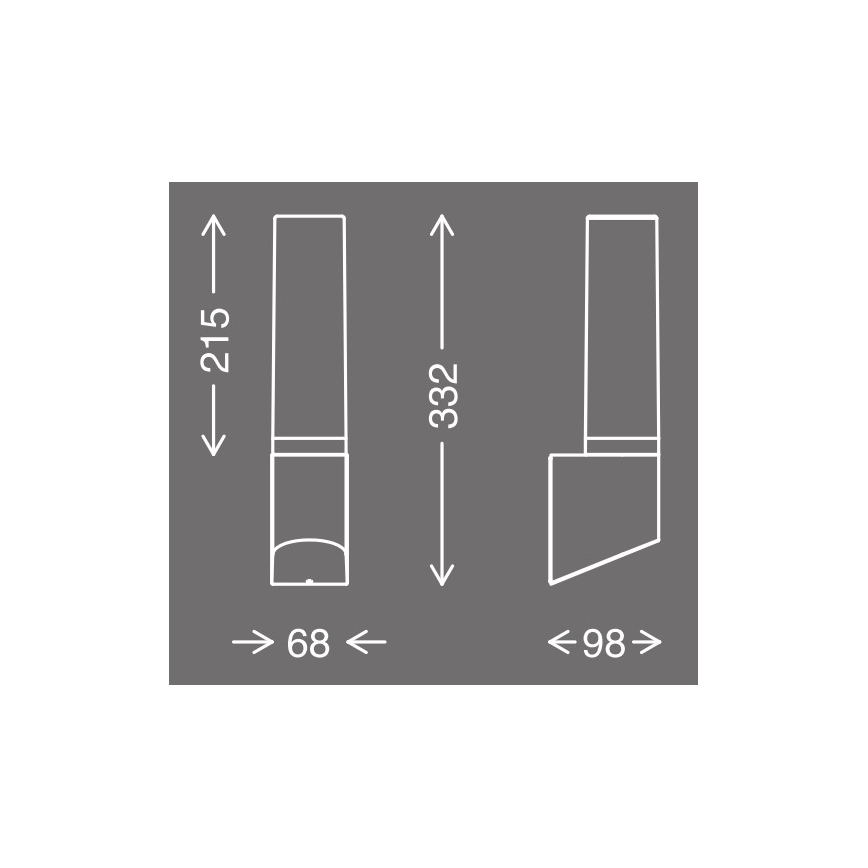 Telefunken 311305TF - LED Екстериорен аплик LED/8W/230V IP44