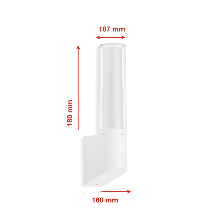 Telefunken 311306TF - LED външно стенно осветително тяло LED/8W/230V 4000K IP44 бяло