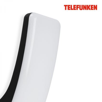 Telefunken 311605TF - LED Екстериорен аплик LED/15W/230V IP44 черен