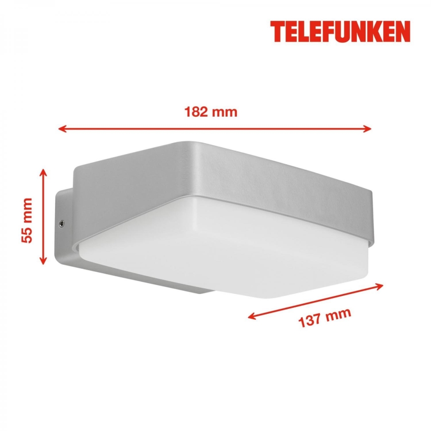 Telefunken 312204TF - LED Екстериорен аплик LED/14W/230V IP44