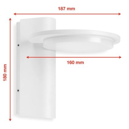 Telefunken 312406TF - LED Екстериорен аплик LED/10W/230V IP44