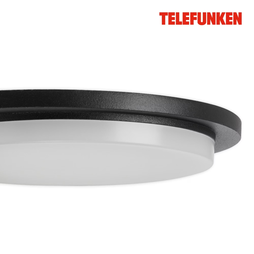 Telefunken 312505TF-LED Външно стенна лампа с сензор LED/10W/230V IP44 черен